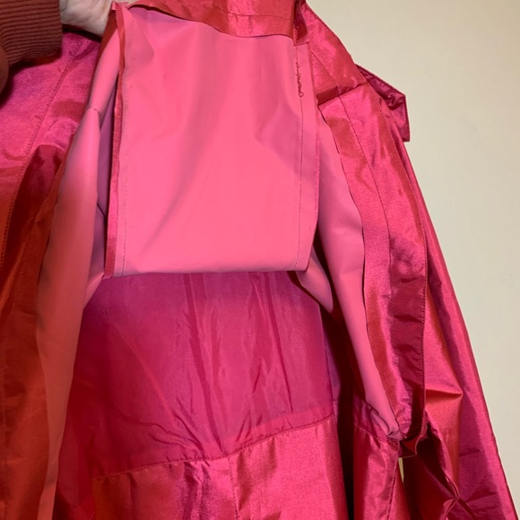 Vintage Worthington Essentials Petites Pink Trench Coat Size 8P - Picture 4 of 6